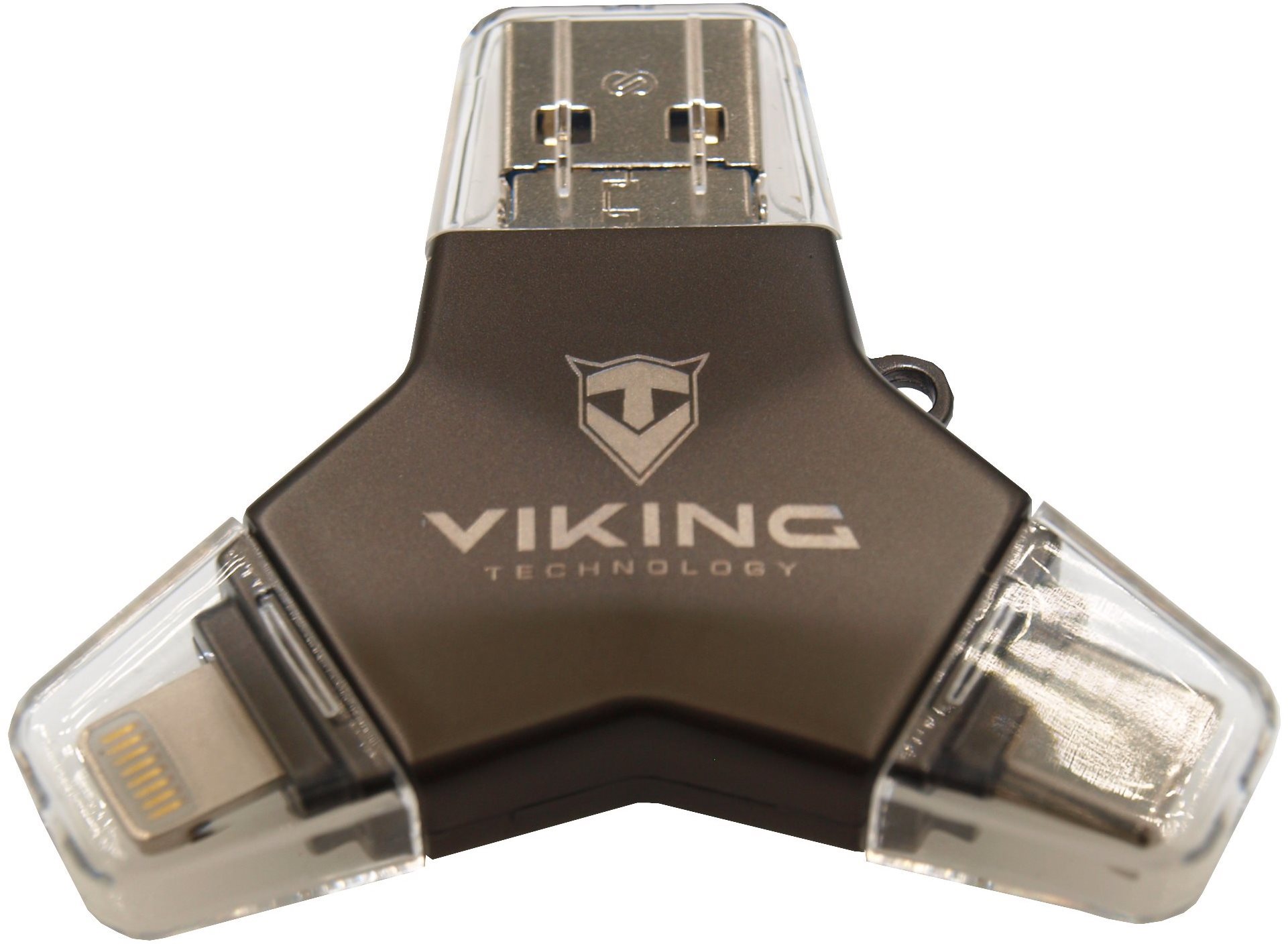 Viking USB-Stick 3.0 4v1 64GB Schwarz USB Stick