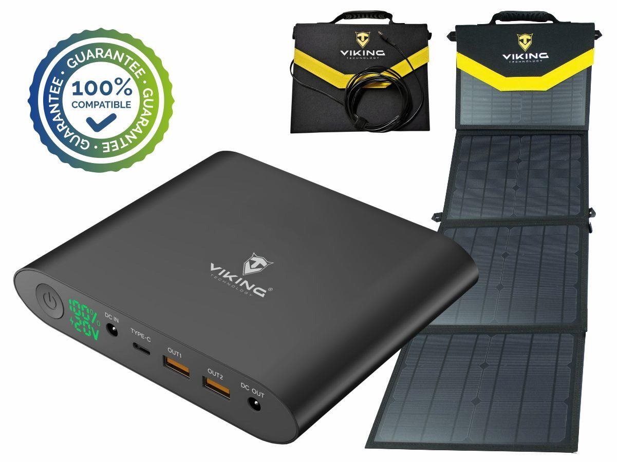 Ensemble powerbank VIKING Smartech III QC3.0 25000mAh et panneau...