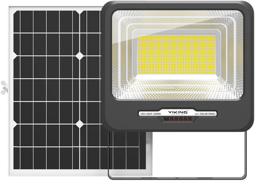 Viking LED-Leuchte J200W mit Solarpanel Wandleuchte