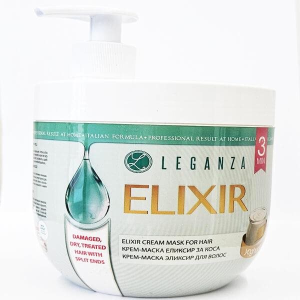LEGANZA Elixir Yogurt Aktívna jogurtová maska na vlasy 1000 ml...