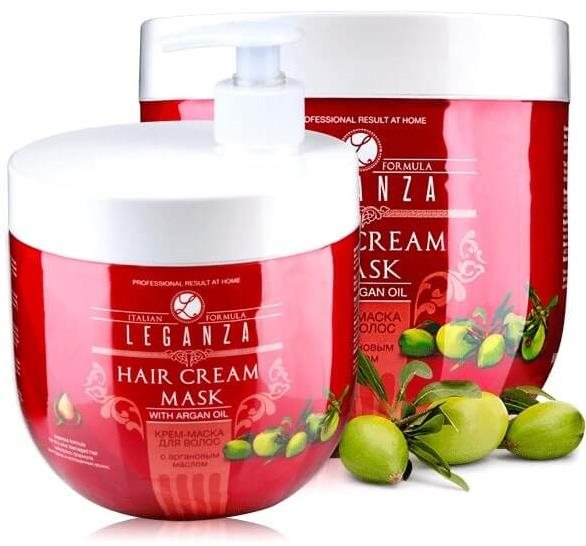 LEGANZA Hair cream Maska na vlasy s arganovým olejom 1000 ml Maska...