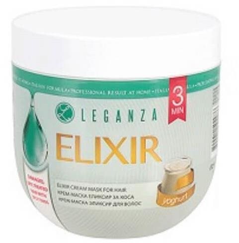 LEGANZA Elixir Krémová maska na vlasy s jogurtom 1000 ml Maska na...