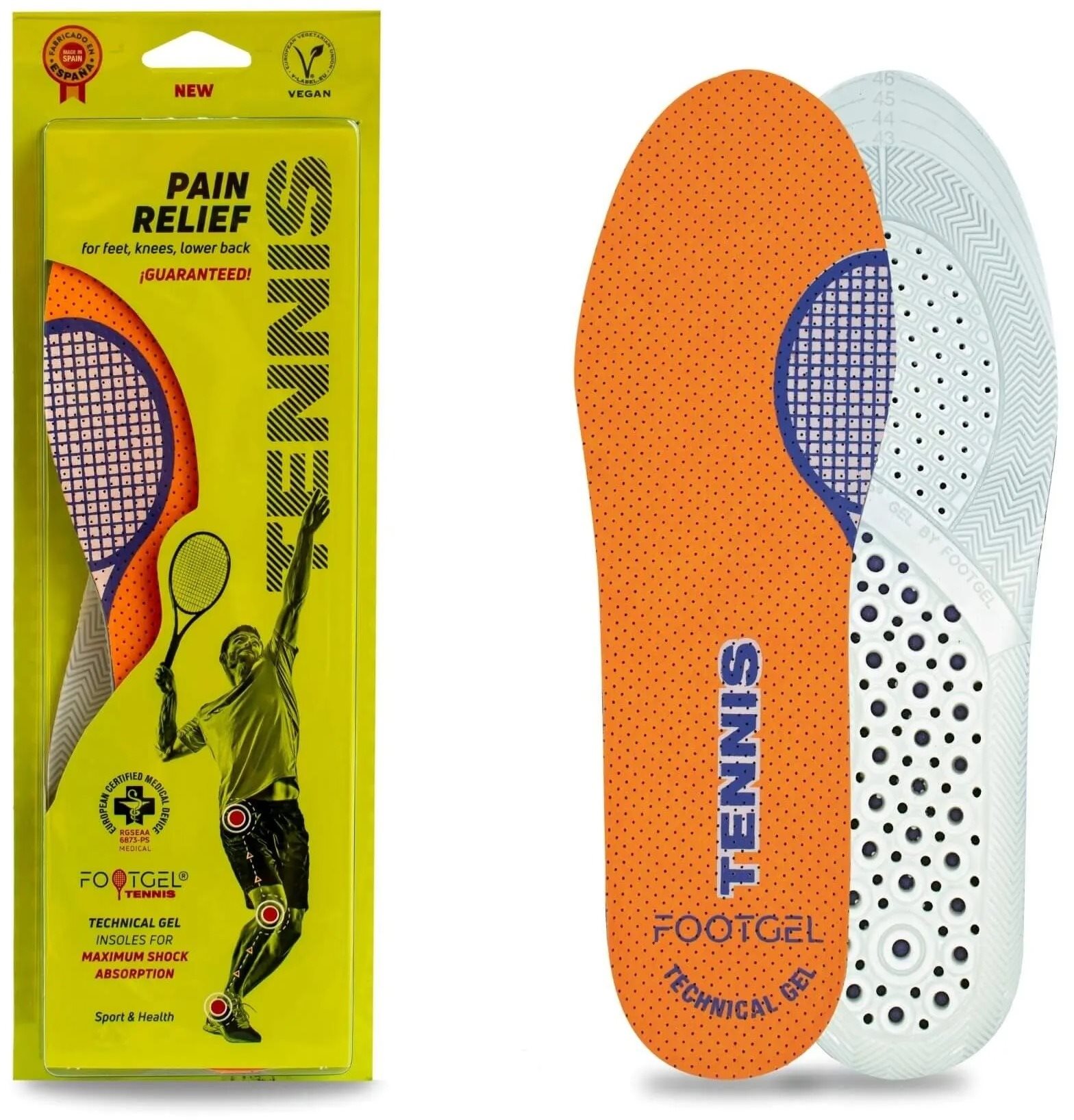 Footgel Gélové vložky do topánok TENIS s vôňou eukalyptus, veľkosť...