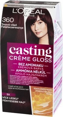 L'ORÉAL CASTING Creme Gloss 360 Tmavá višňa Farba na vlasy