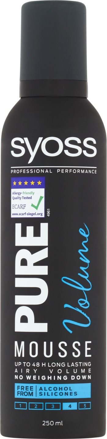 SYOSS Pure Volume pena na vlasy 250 ml Tužidlo na vlasy