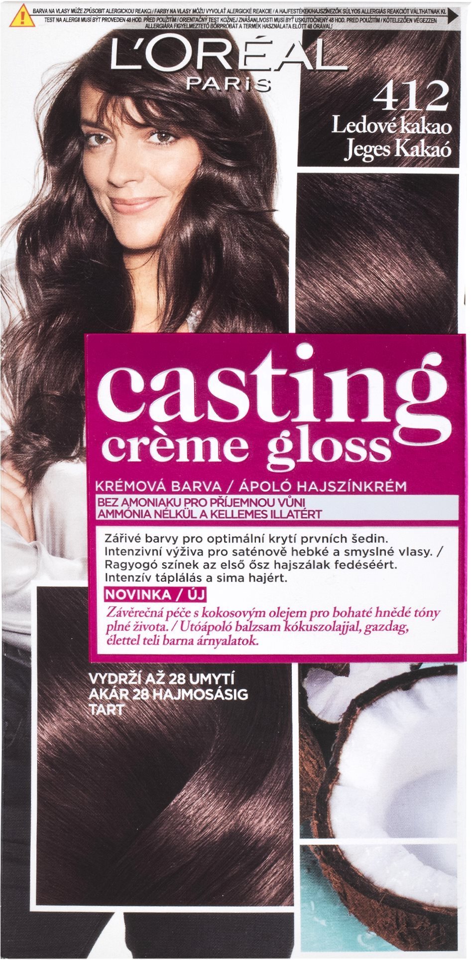 L'ORÉAL CASTING Creme Gloss 412 Ľadové kakao Farba na vlasy