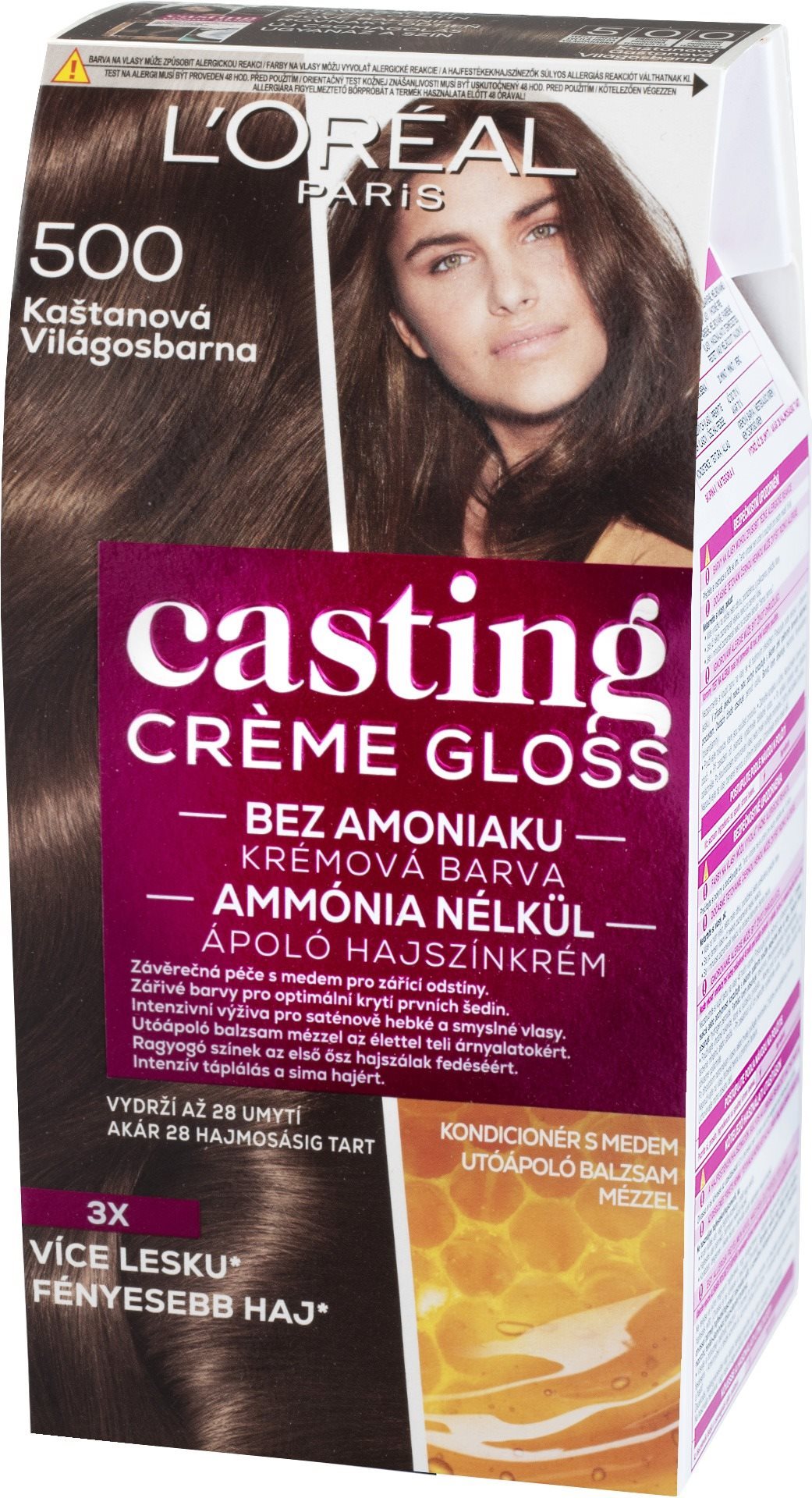 ĽORÉAL CASTING Creme Gloss 500 Gaštanová Farba na vlasy