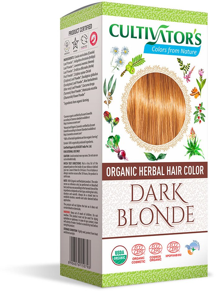 CULTIVATOR Natural 4 Tmavá Blond (4× 25 g) Prírodná farba na vlasy