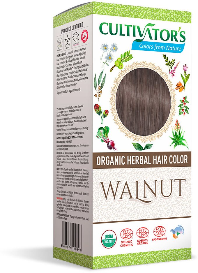 CULTIVATOR Natural 11 Hnědý ořech 4× 25 g Přírodní barva na vlasy