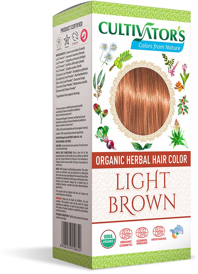 CULTIVATOR Natural 6 Světle hnědá 4× 25 g Přírodní barva na vlasy