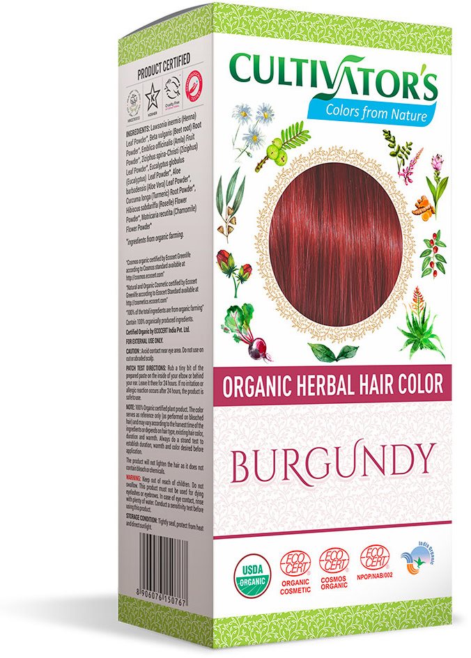 CULTIVATOR Natural 17 Burgundská 4× 25 g Přírodní barva na vlasy