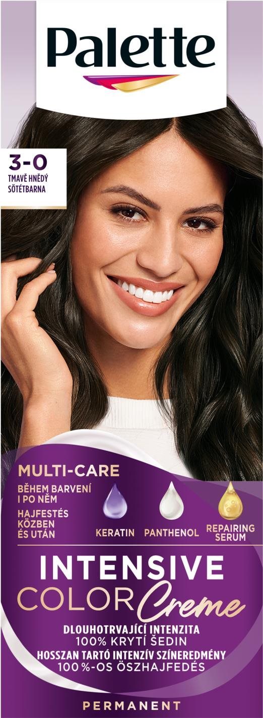 SCHWARZKOPF PALETTE Intensive Color Cream 3-0 (N2) Tmavohnedý Farba...