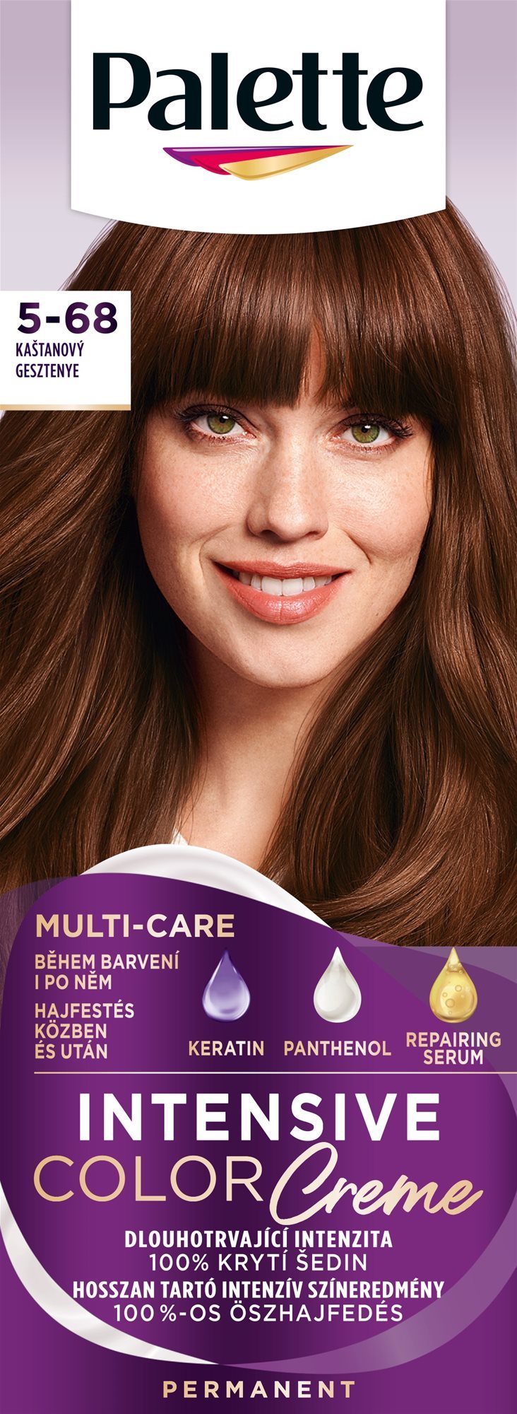 SCHWARZKOPF PALETTE Intensive Color Cream 5-68 (R4) Svetlohnedý...