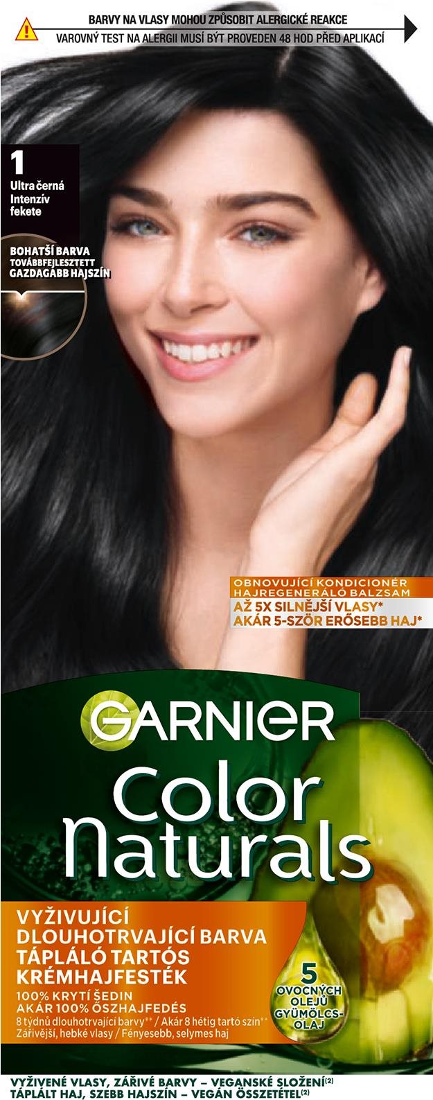 Garnier Color Naturals 1 Ultra fekete Hajfesték