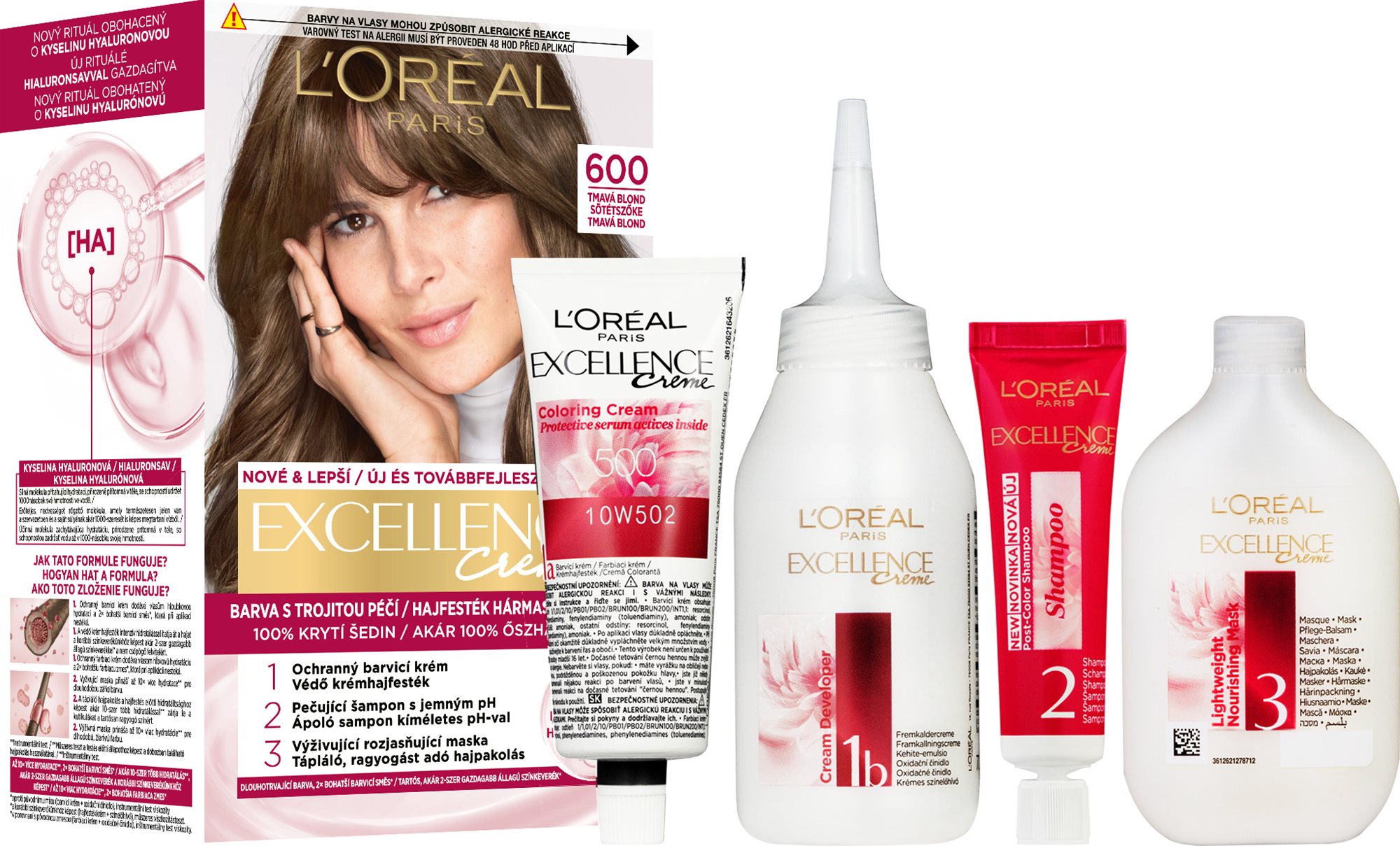L'ORÉAL PARISEXCELLENCE 600 Tmavá blond Farba na vlasy