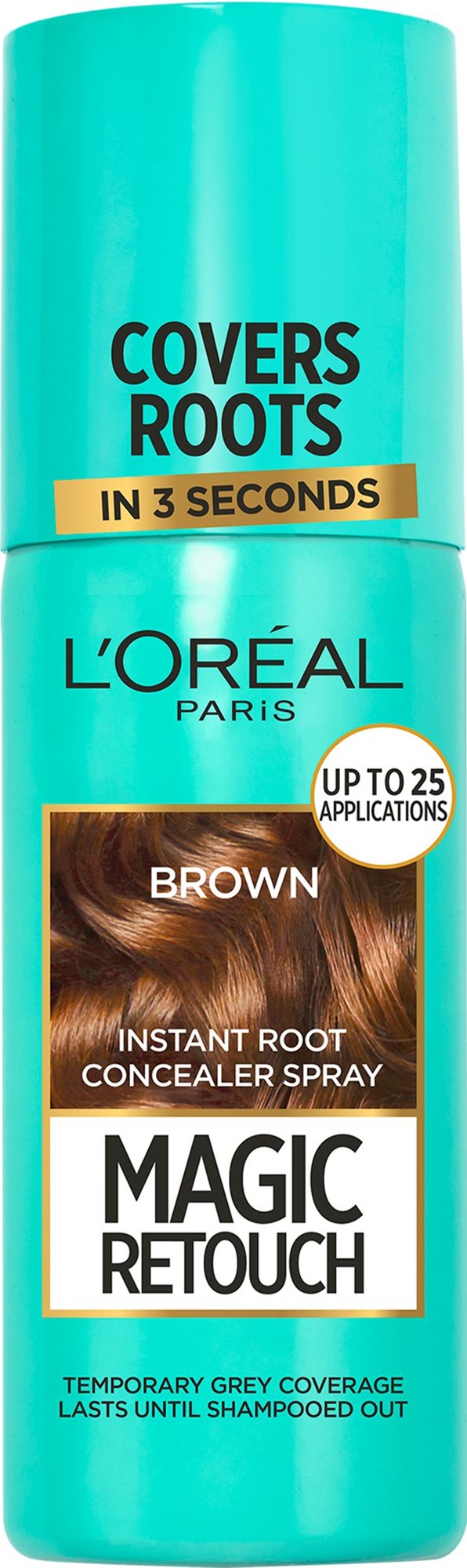 L'ORÉAL PARIS Magic Retouch 3 Brown 75 ml Sprej na odrasty