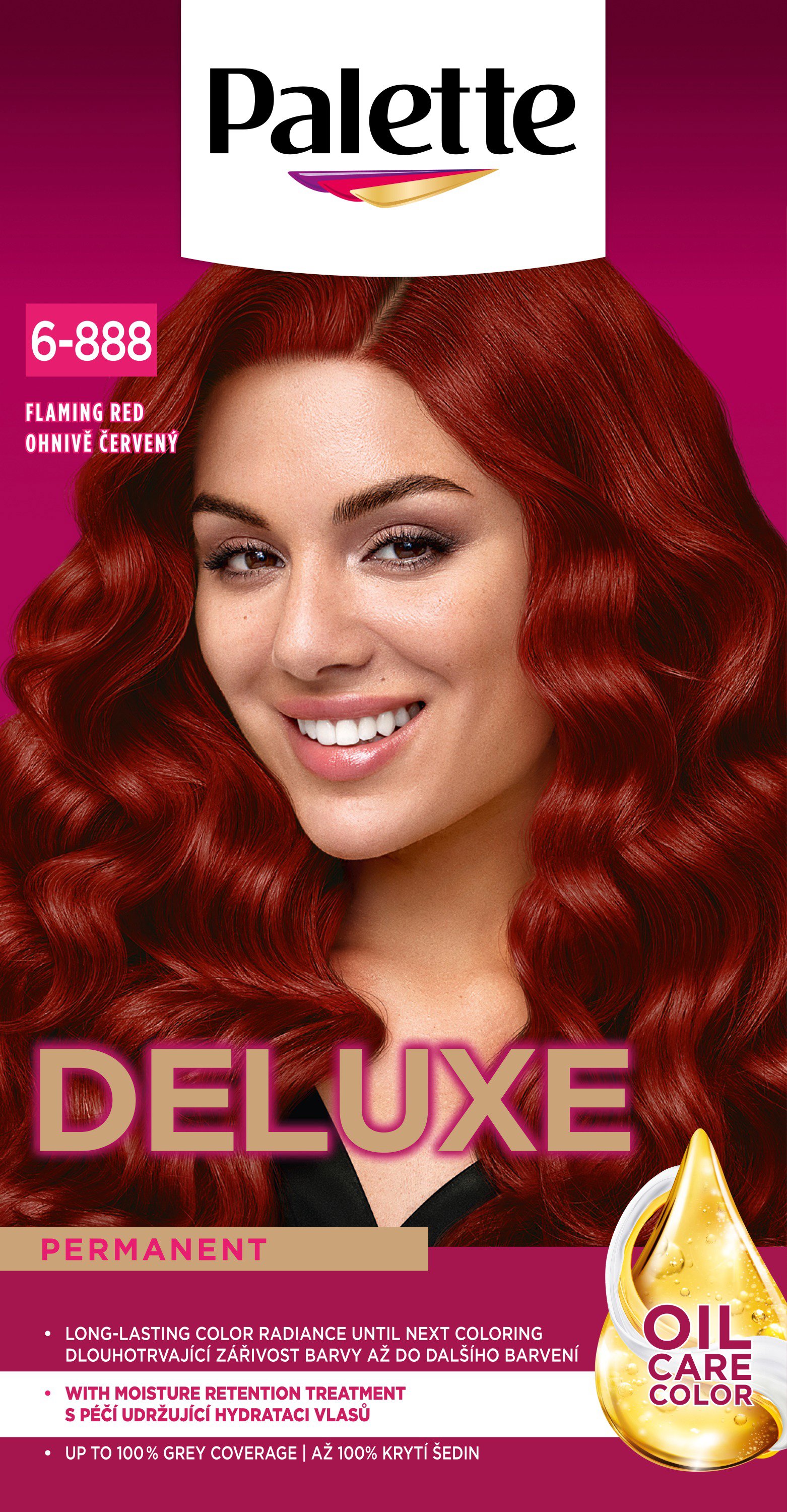 Palette Deluxe 6-888 - Tűzvörös, 50ml Hajfesték