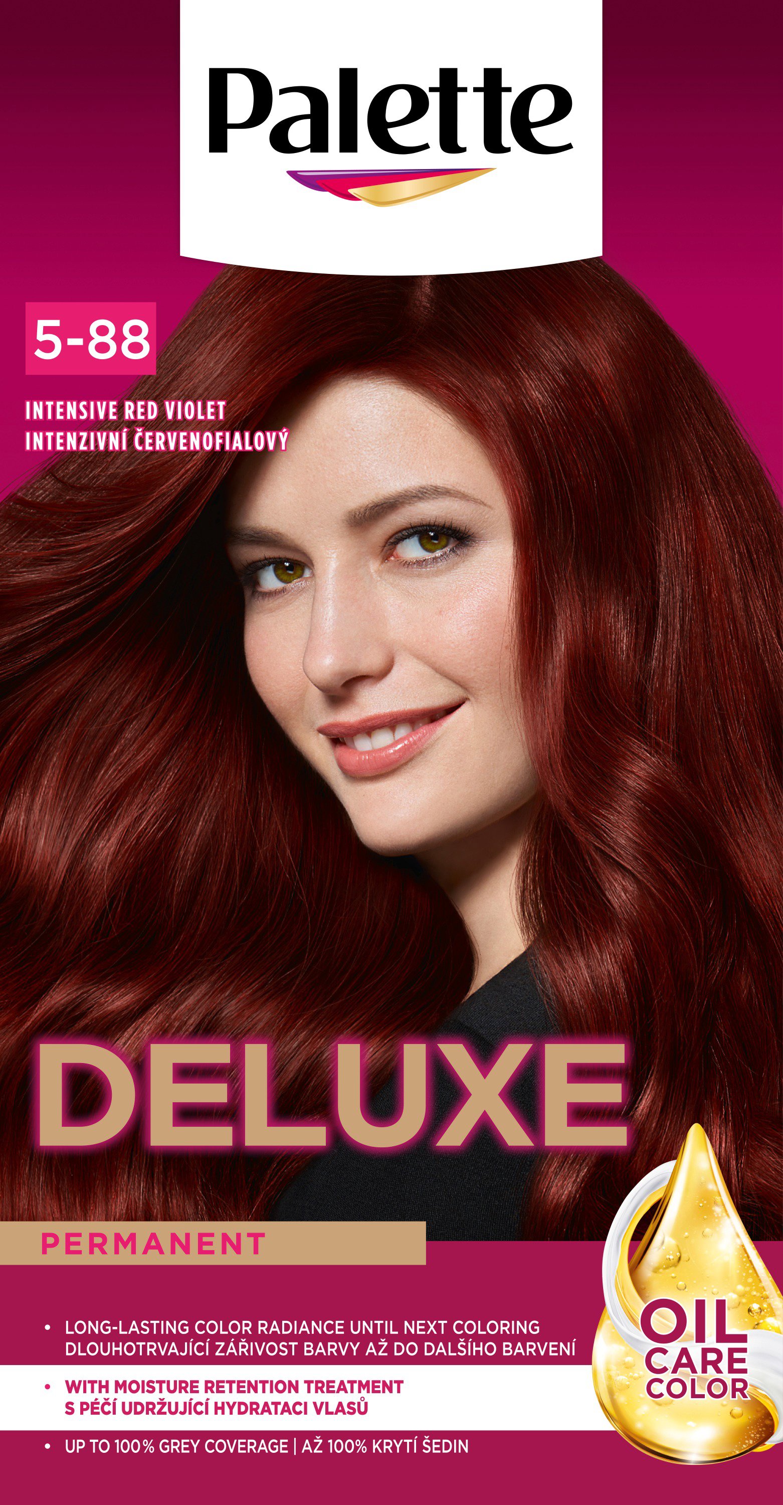 Palette Deluxe 5-88 - Intenzív vörös violett, 50ml Hajfesték