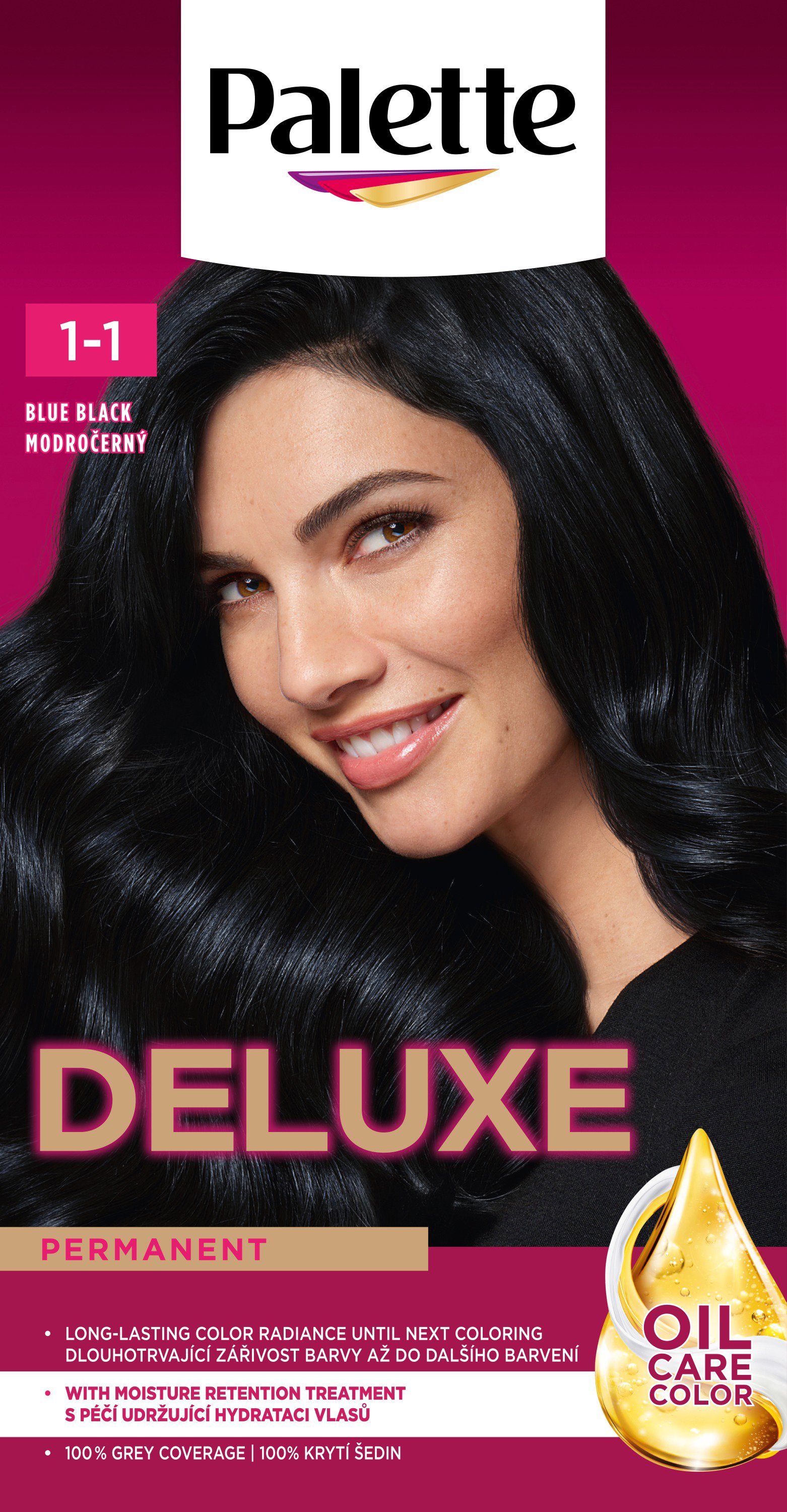 SCHWARZKOPF PALETTE Deluxe 909 Hajfesték, kékesfekete, 50ml Hajfesték