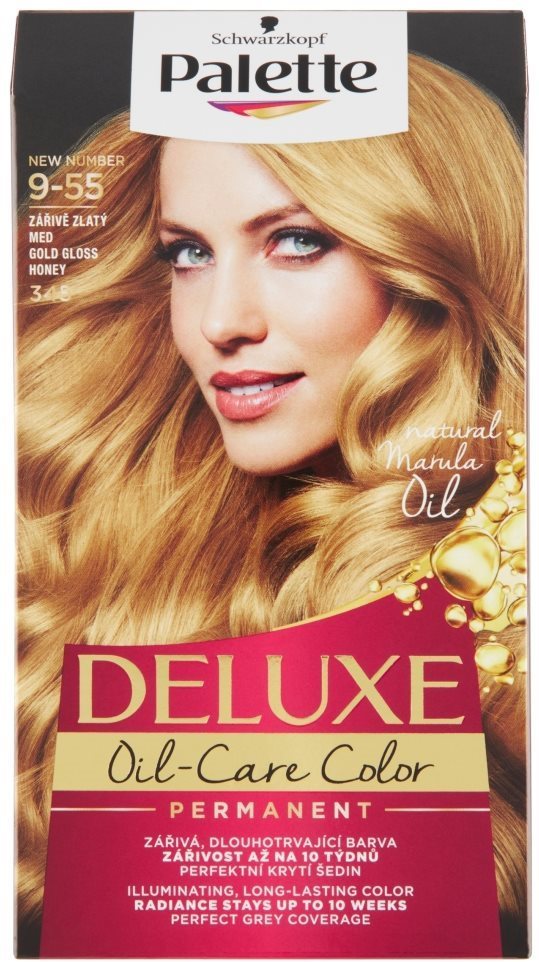 Palette Deluxe 9-55 Žiarivo zlatý med 50 ml Farba na vlasy