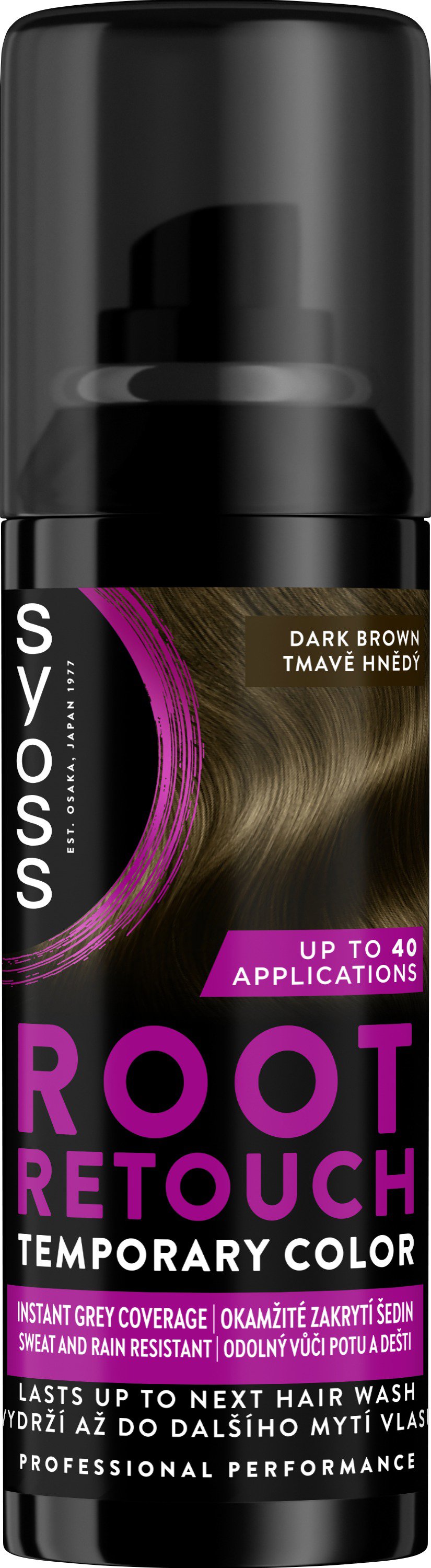 SYOSS Root Retoucher Tmavě hnědý 120 ml Sprej na odrosty
