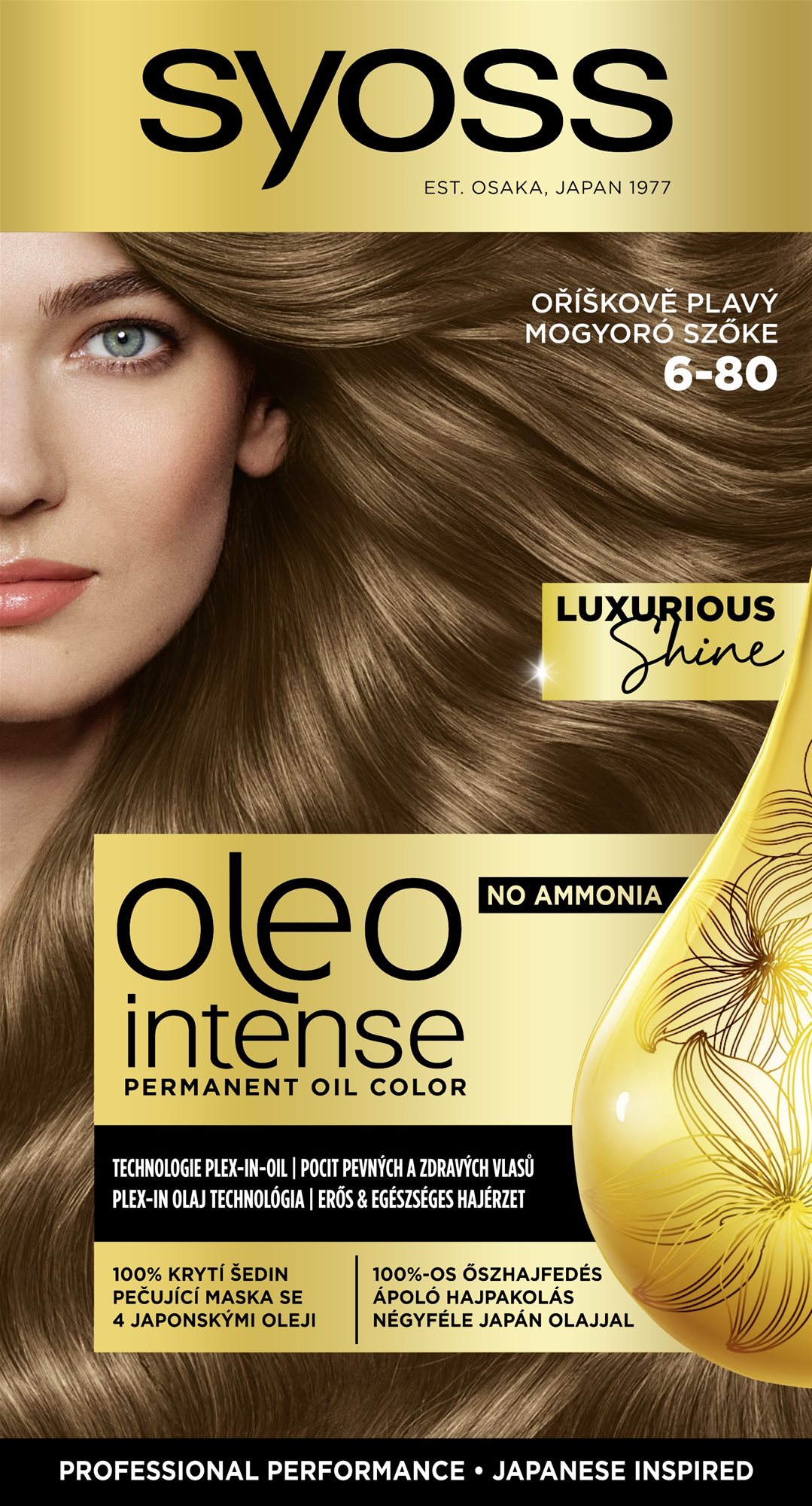 SYOSS Oleo Intense 6-80, orieškovoplavý, 50 ml Farba na vlasy