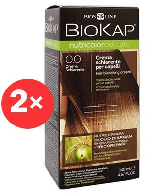BIOKAP Nutricolor Delicato Bleaching Cream 0.0 (2× 140 ml)...