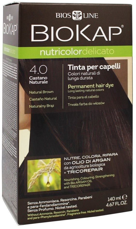 BIOKAP Nutricolor Delicato Brown Gentle Dye 4.00 140 ml Prírodná...