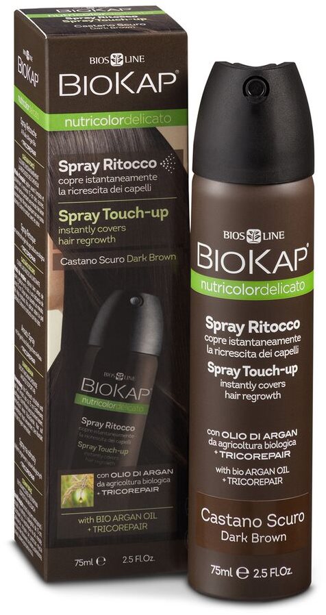 BIOKAP Nutricolor Delicato Spray Touch Up Dark Brown 75 ml Sprej na...