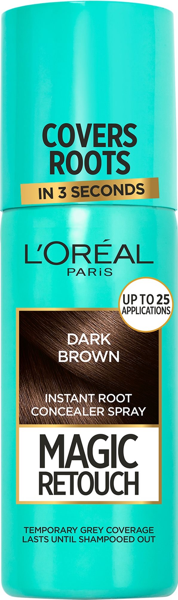 ĽORÉAL PARIS Magic Retouch 2 Dark Brown 75 ml Sprej na odrasty