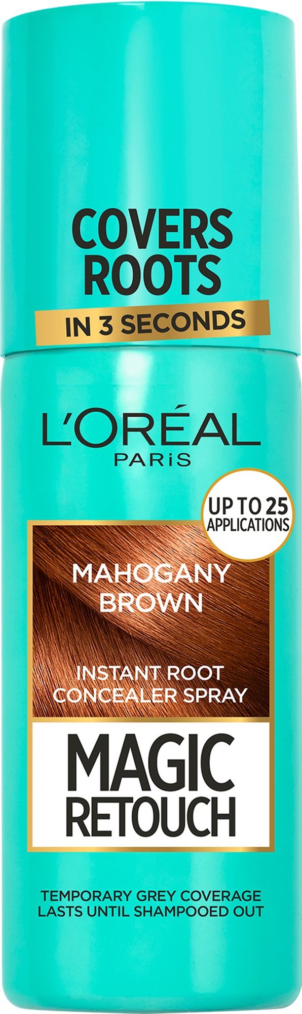 ĽORÉAL PARIS Magic Retouch  6 Mahagony Brown 75 ml Sprej na odrasty