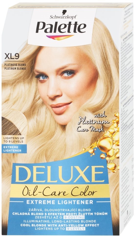 SCHWARZKOPF PALETTE Deluxe XL9, platinová blond, 50 ml Zosvetľovač...