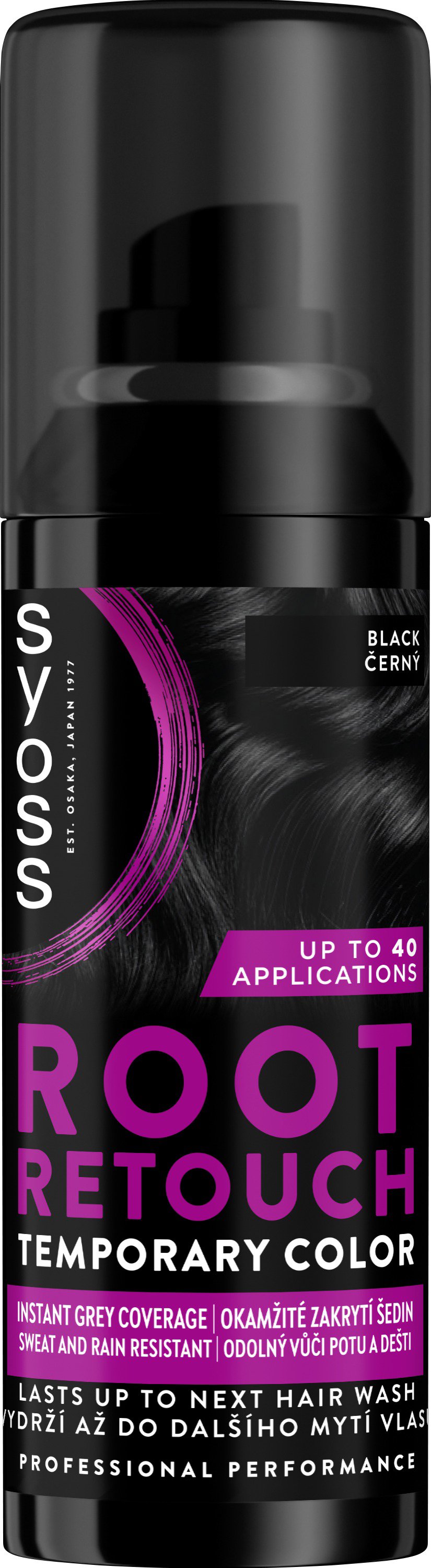 SYOSS Root Retoucher Čierny 120 ml Sprej na odrasty