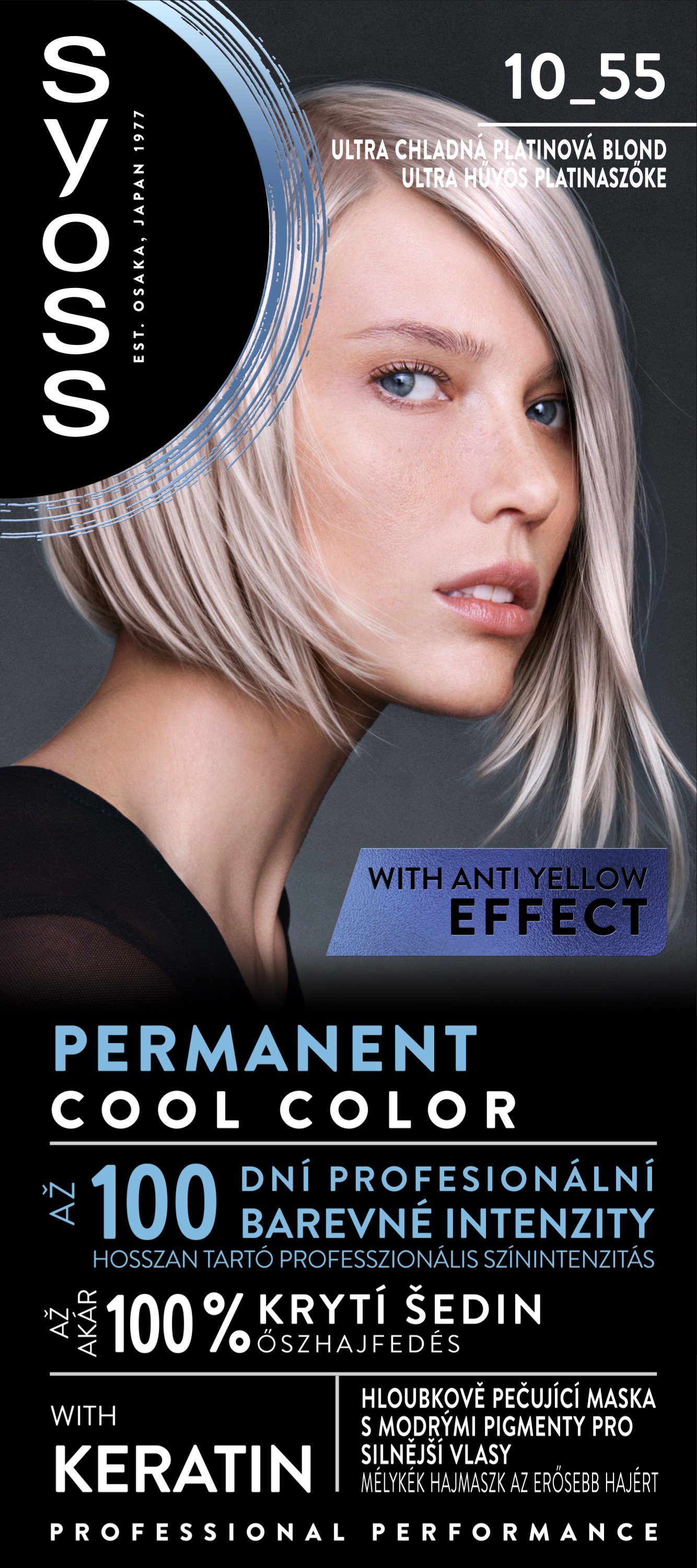 SYOSS Cool 10 - 55, ultra platinová blond Zosvetľovač vlasov