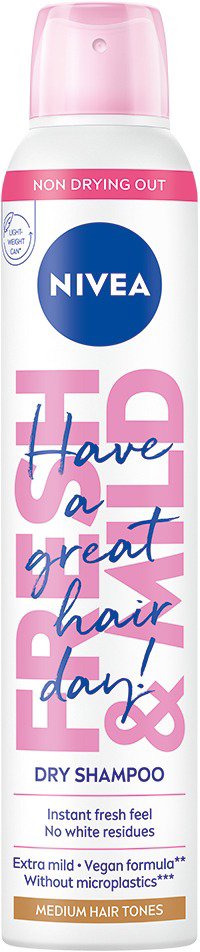 NIVEA Dry Shampoo Medium Tones 200 ml Szárazsampon