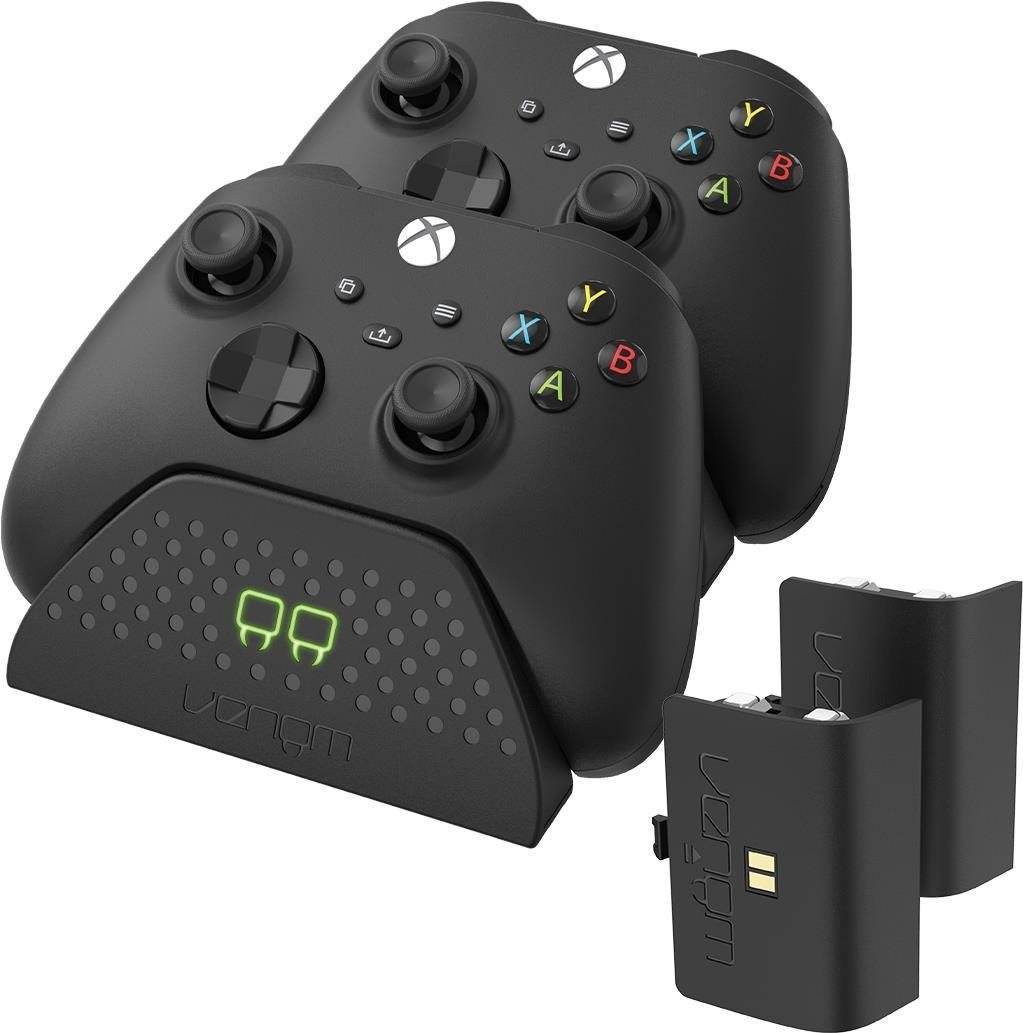 VENOM VS2881 Xbox Series S/X & One Black Twin Docking Station + 2...