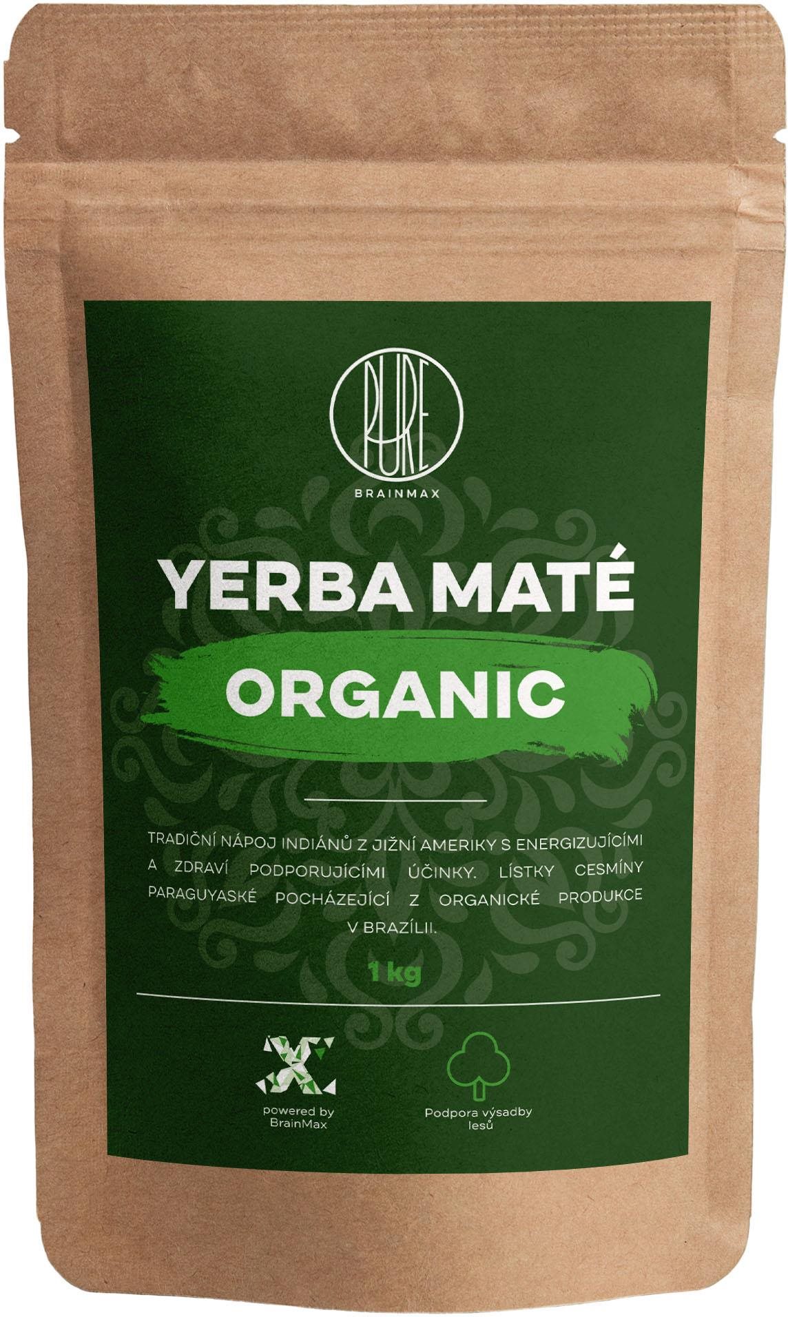 BrainMax Pure Organic Yerba Maté BIO, 1000 g Čaj