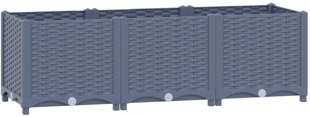 VidaXL Vyvýšený záhon, 120 × 40 × 38 cm, polypropylén Vyvýšený záhon