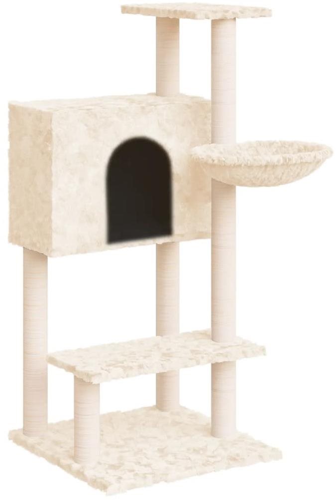 VidaXL Škrabadlo pre mačky so sisalovými stĺpikmi krémové 108,5 cm...