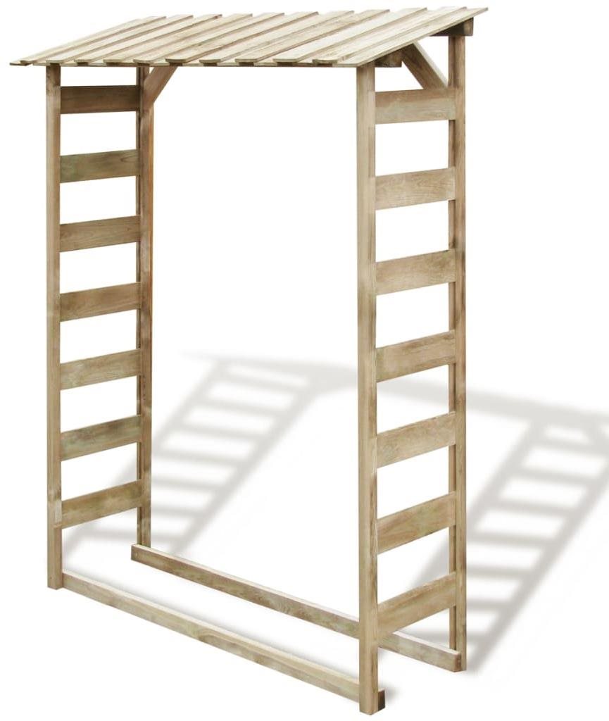 VidaXL Dreváreň, borovica 150 × 44 × 176 cm Dreváreň