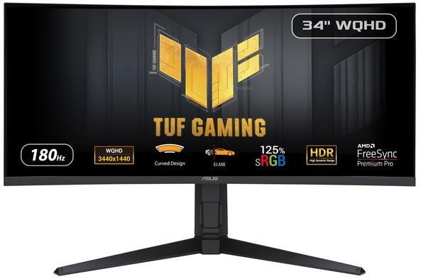 34" ASUS TUF Gaming VG34VQL3A LCD Monitor