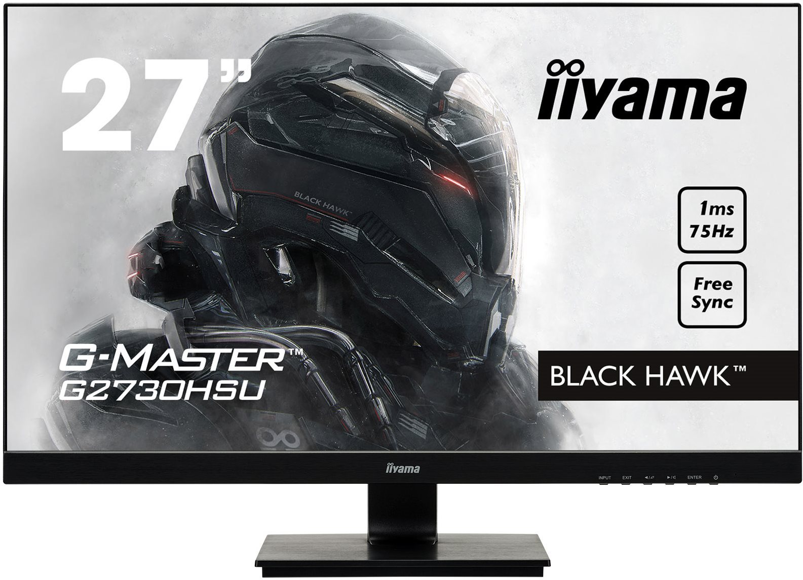 27" iiyama G-Master Black Hawk G2730HSU-B1 LCD Monitor