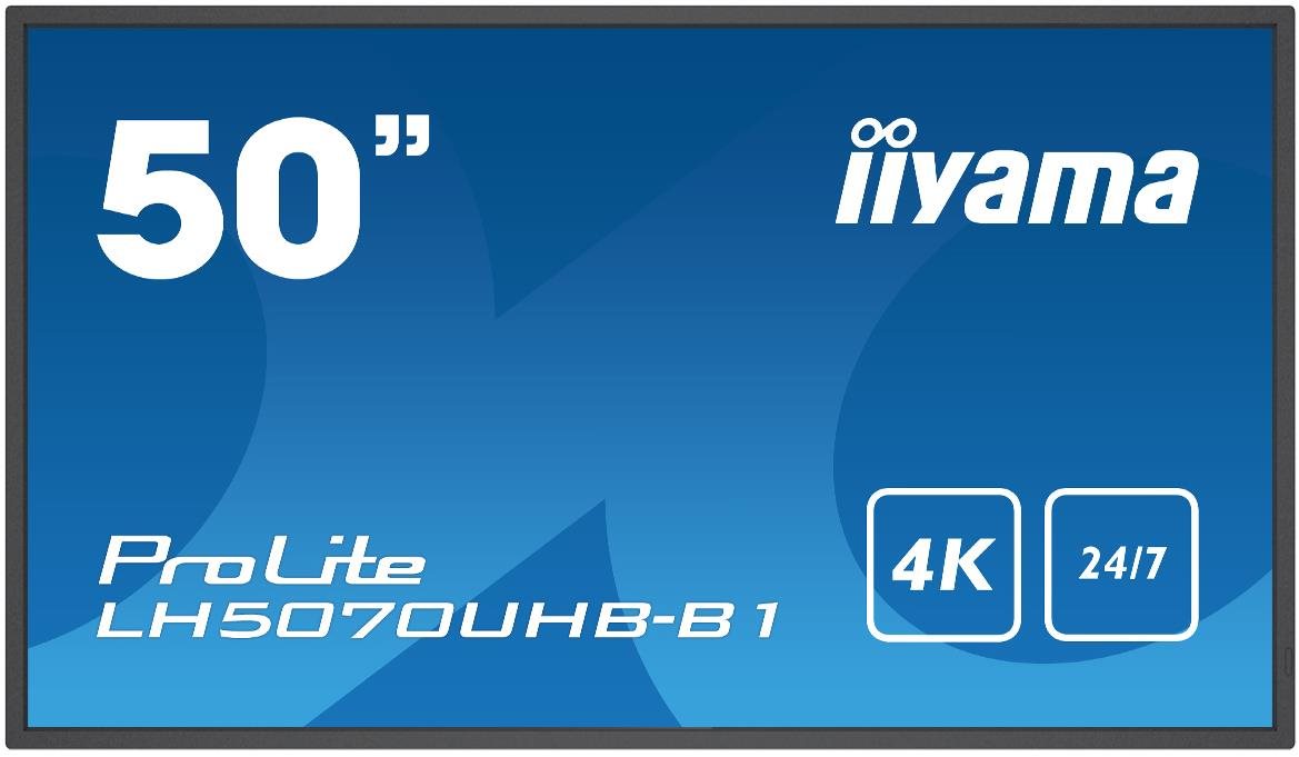 50" iiyama ProLite LH5070UHB-B1 Veľkoformátový displej