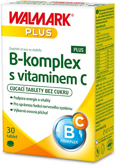 Walmark B-komplex PLUS s vitaminem C 30 tablet B komplex