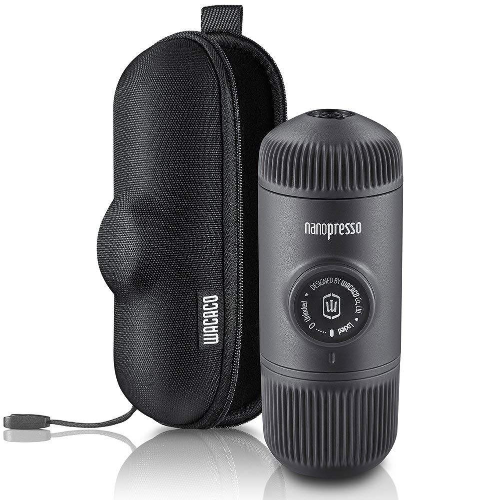 Wacaco Nanopresso sivé + pevný obal Cestovný kávovar