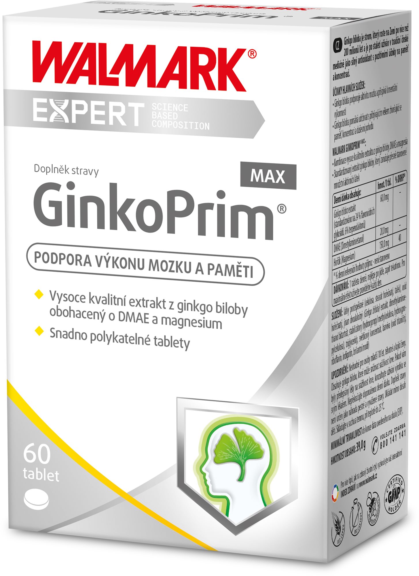 Walmark GinkoPrim MAX 60 tablet Ginkgo Biloba