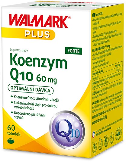 Walmark Koenzym Q10 FORTE 60mg, 60 tobolek Koenzym Q10