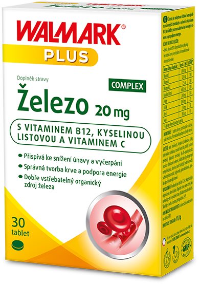 Walmark Železo 20 mg 30 tablet Železo
