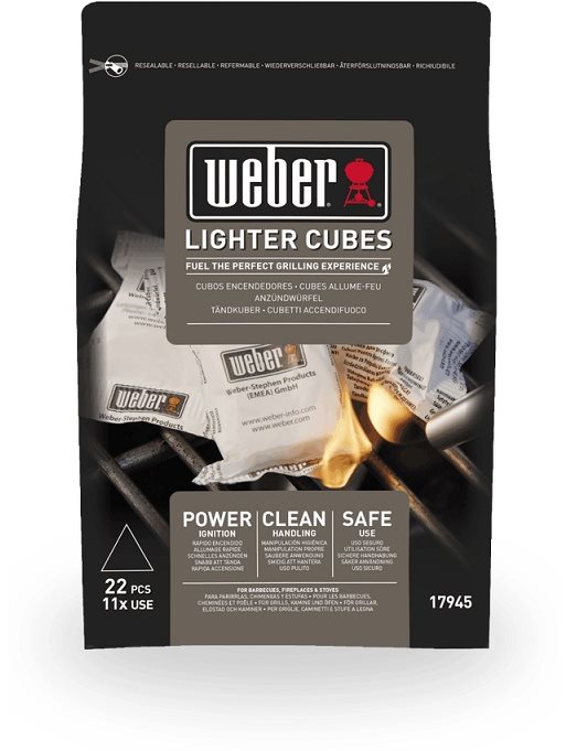 Weber podpaľovacie kocky biele Podpaľovač