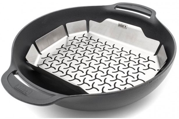 Weber Crafted wok, öntöttvas, Gourmet BBQ System™ Grill serpenyő